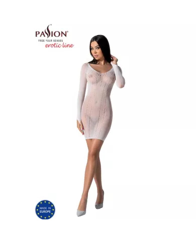 PASSION - BS101 BODYSTOCKING BLANC TAILLE UNIQUE