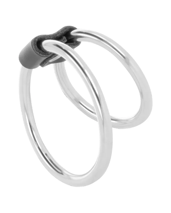 DARKNESS - ANNEAU PÉNIS DOUBLE EN MÉTAL DARKNESS - ANNEAU PÉNIS DOUBLE EN MÉTAL