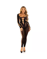LEG AVENUE - BODYSTOCKING CHEVILLE RECKLESS NOIR