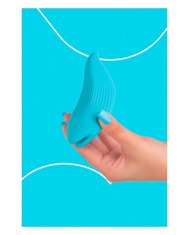Mini vibro rechargeable DelightfulWave bleu - FairyGasm