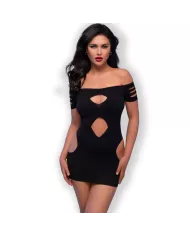 CHILIROSE - ROBE CR 4671 NOIR S/M CHILIROSE - ROBE CR 4671 NOIR S/M