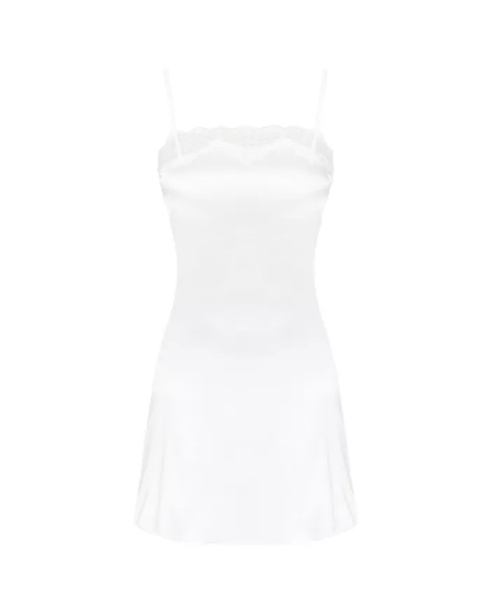 LIVCO CORSETTI FASHION - JACQUELINE LC 90249 ROBE DE CHAMBRE + CHEMISE + CULOTTE ECRU S/M