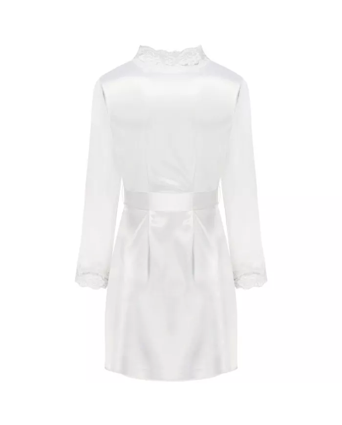 LIVCO CORSETTI FASHION - JACQUELINE LC 90249 ROBE DE CHAMBRE + CHEMISE + CULOTTE ECRU S/M