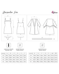 LIVCO CORSETTI FASHION - JACQUELINE LC 90249 ROBE DE CHAMBRE + CHEMISE + CULOTTE ECRU L/XL