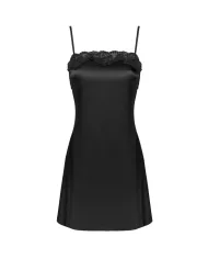 LIVCO CORSETTI FASHION - JACQUELINE LC 90249 ROBE DE CHAMBRE + CHEMISE + CULOTTE NOIR S/M