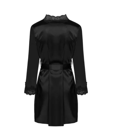 LIVCO CORSETTI FASHION - JACQUELINE LC 90249 ROBE DE CHAMBRE + CHEMISE + CULOTTE NOIR S/M