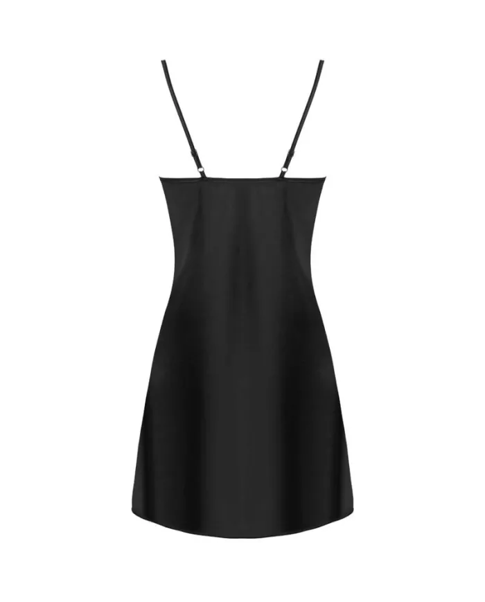 LIVCO CORSETTI FASHION - JACQUELINE LC 90249 ROBE DE CHAMBRE + CHEMISE + CULOTTE NOIR L/XL