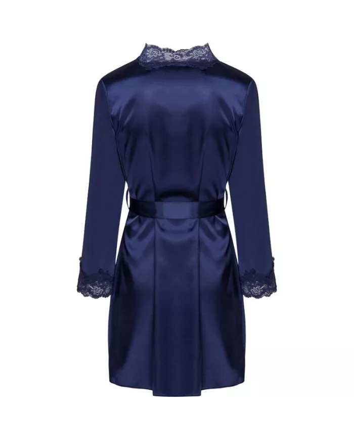 LIVCO CORSETTI FASHION - JACQUELINE LC 90249 ROBE DE CHAMBRE + CHEMISE + CULOTTE BLEU MARINE L/XL