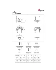 LIVCO CORSETTI FASHION - MORIDAM LC 90552 SOUTIEN-GORGE + JARRETIÈRE + CULOTTE NÉGRO