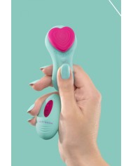 Stimulateur télécommandé de culotte HeartGem vert - FairyGasm