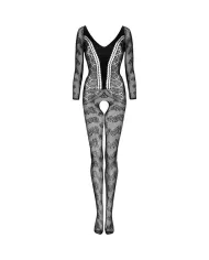 LIVCO CORSETTI FASHION - CORDILL LC 17358 BODYSTOCKING CROCHLESS NOIR TAILLE UNIQUE