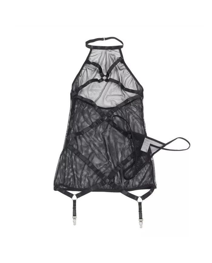 SUBLLIME - ROBE TRANSPARENTE  COL DOS NOIR L/XL SUBLLIME - ROBE TRANSPARENTE  COL DOS NOIR L/XL
