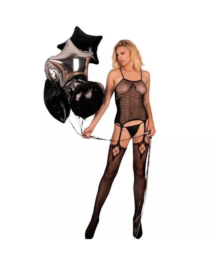 LIVCO CORSETTI FASHION - BODYSTOCKING AMRIN NOIR TAILLE UNIQUE