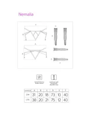 LIVCO CORSETTI FASHION - ENSEMBLE NEMALIA JARRETIÈRE + BAS + GANTS NOIR