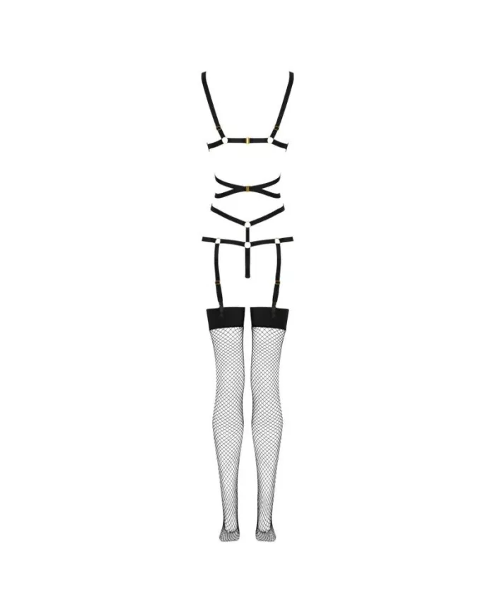 LIVCO CORSETTI FASHION - THIARA LC 20213 ENSEMBLE CORPS + BAS NOIR S/M