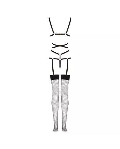 LIVCO CORSETTI FASHION - THIARA LC 20213 ENSEMBLE CORPS + BAS NOIR L/XL