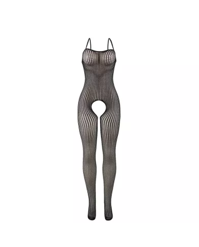 SUBBLIME - 951726 BODYSTOCKING NOIR EN RÉSILLE ÉLASTIQUE SANS FOURRURE TAILLE UNIQUE