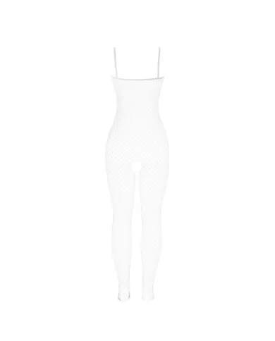 SUBBLIME - 951740 BODYSTOCKING RESILLE BLANCHE ENTREJAMBE AVEC NOEUDS TAILLE UNIQUE