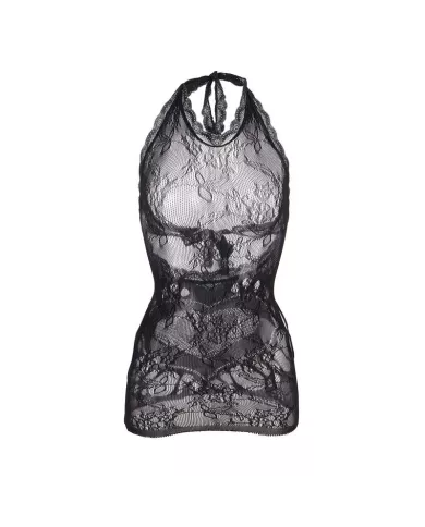 SUBBLIME - 952075 ROBE COURTE EN RÉSILLE AVEC DÉTAIL DOS ET COEUR NOIR TAILLE UNIQUE