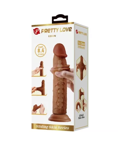 PRETTY LOVE - GODE RÉALISTE KEON 21 CM MARRON