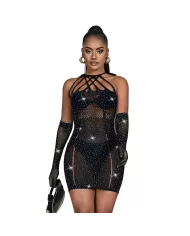 SUBBLIME - 952235 ROBE RÉSEILLE AVEC STRASS NOIR TAILLE UNIQUE SUBBLIME - 952235 ROBE RÉSEILLE AVEC STRASS NOIR TAILLE UNIQUE
