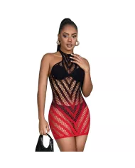 SUBBLIME - 952242 ROBE RÉSILLE ÉLASTIQUE DÉGRADÉ ROUGE ET NOIR TAILLE UNIQUE