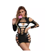 SUBBLIME - 952266 ROBE RÉSILLE ÉLASTIQUE MANCHES LONGUES NOIR TAILLE UNIQUE SUBBLIME - 952266 ROBE RÉSILLE ÉLASTIQUE MANCHES LONGUES NOIR TAILLE UNIQUE