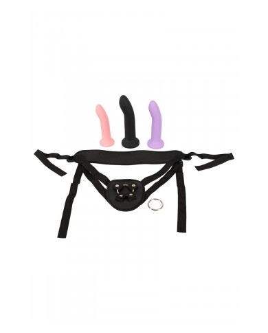 Gode ceinture avec 3 dildos inclus - You2Toys