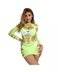 SUBBLIME - 952280 ROBE RÉSILLE ÉLASTIQUE MANCHES LONGUES VERT TAILLE UNIQUE SUBBLIME - 952280 ROBE RÉSILLE ÉLASTIQUE MANCHES LONGUES VERT TAILLE UNIQUE