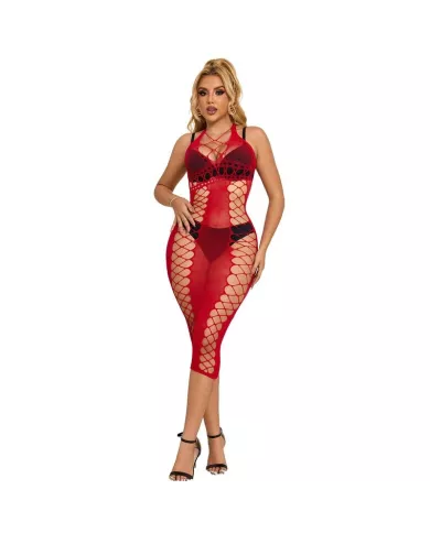 SUBBLIME - 952327 ROBE LONGUE RÉSEILLE ROUGE TAILLE UNIQUE