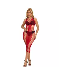 SUBBLIME - 952327 ROBE LONGUE RÉSEILLE ROUGE TAILLE UNIQUE