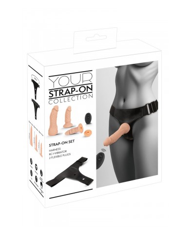Gode-ceinture 3 dildos multi-positions - You2Toys