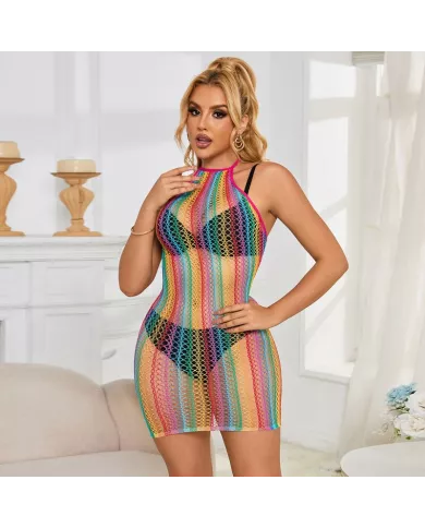 SUBBLIME - 952341 ROBE RÉSEILLE ARC-EN-CIEL TAILLE UNIQUE