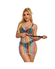 SUBBLIME - 952365 ROBE RÉSEILLE ÉPAULES NUES ARC-EN-CIEL TAILLE UNIQUE SUBBLIME - 952365 ROBE RÉSEILLE ÉPAULES NUES ARC-EN-CIEL TAILLE UNIQUE