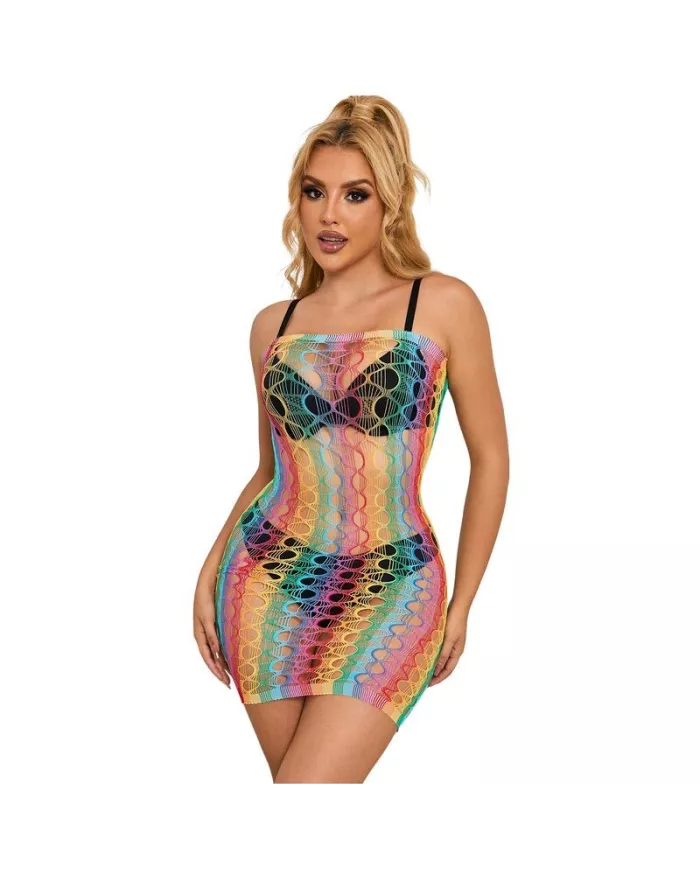 SUBBLIME - 952365 ROBE RÉSEILLE ÉPAULES NUES ARC-EN-CIEL TAILLE UNIQUE SUBBLIME - 952365 ROBE RÉSEILLE ÉPAULES NUES ARC-EN-CIEL TAILLE UNIQUE