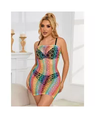 SUBBLIME - 952365 ROBE RÉSEILLE ÉPAULES NUES ARC-EN-CIEL TAILLE UNIQUE SUBBLIME - 952365 ROBE RÉSEILLE ÉPAULES NUES ARC-EN-CIEL TAILLE UNIQUE