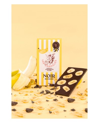Chocolat noir banane - Tablette 100g - Les canailles