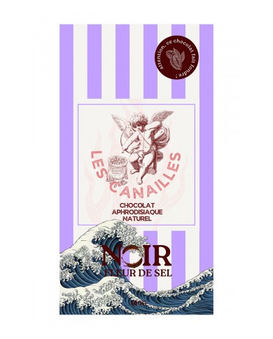 Chocolat noir fleur de sel - Tablette 100g - Les canailles