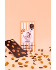 Chocolat noir amandes caramélisées - Tablette 100g - Les canailles
