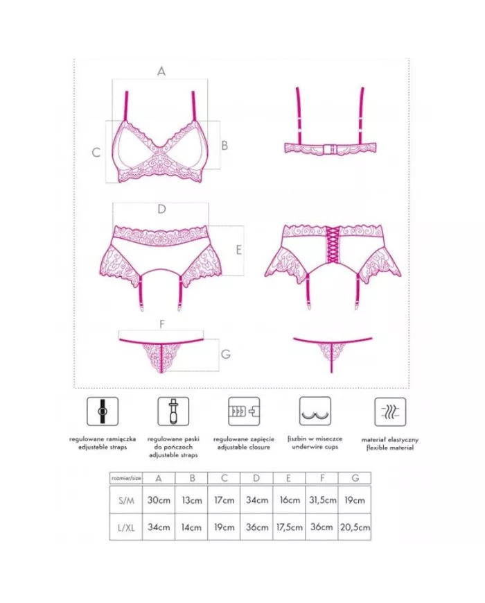 LIVCO CORSETTI FASHION - NAHIR LC 20214 SOUTIEN-GORGE + CULOTTE + PORTE-JARRETELLES L/XL LIVCO CORSETTI FASHION - NAHIR LC 20214 SOUTIEN-GORGE + CULOTTE + PORTE-JARRETELLES L/XL