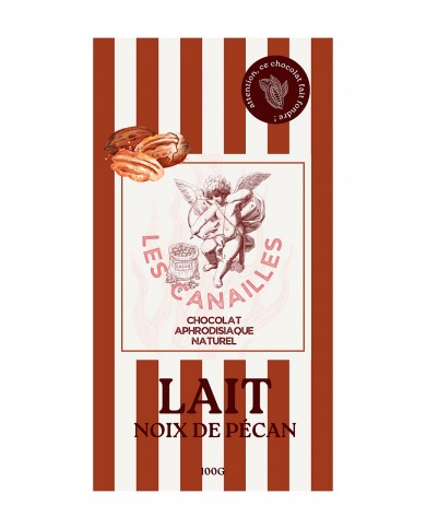 Chocolat au lait noix de pécan - Tablette 100g - Les canailles