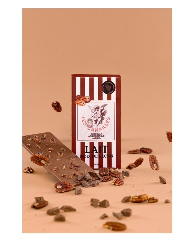 Chocolat au lait noix de pécan - Tablette 100g - Les canailles