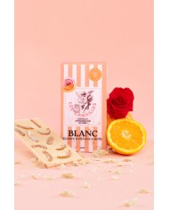 Chocolat blanc écorce d'orange et rose - Tablette 100g - Les canailles
