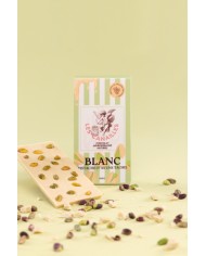 Chocolat blanc pistache - Tablette 100g - Les canailles