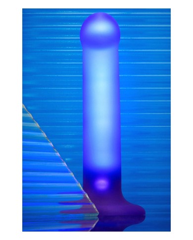 Dildo lumineux violet - Strap-On-Me