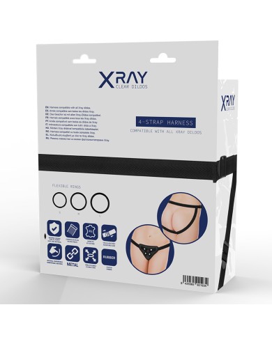 X RAY - HARNAIS RADIO AVEC ANNEAUX EN SILICONE