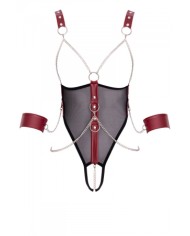 Body de bondage ouvert et seins nus - Cottelli Bondage