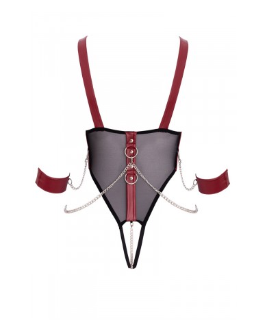 Body de bondage ouvert et seins nus - Cottelli Bondage