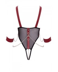 Body de bondage ouvert et seins nus - Cottelli Bondage