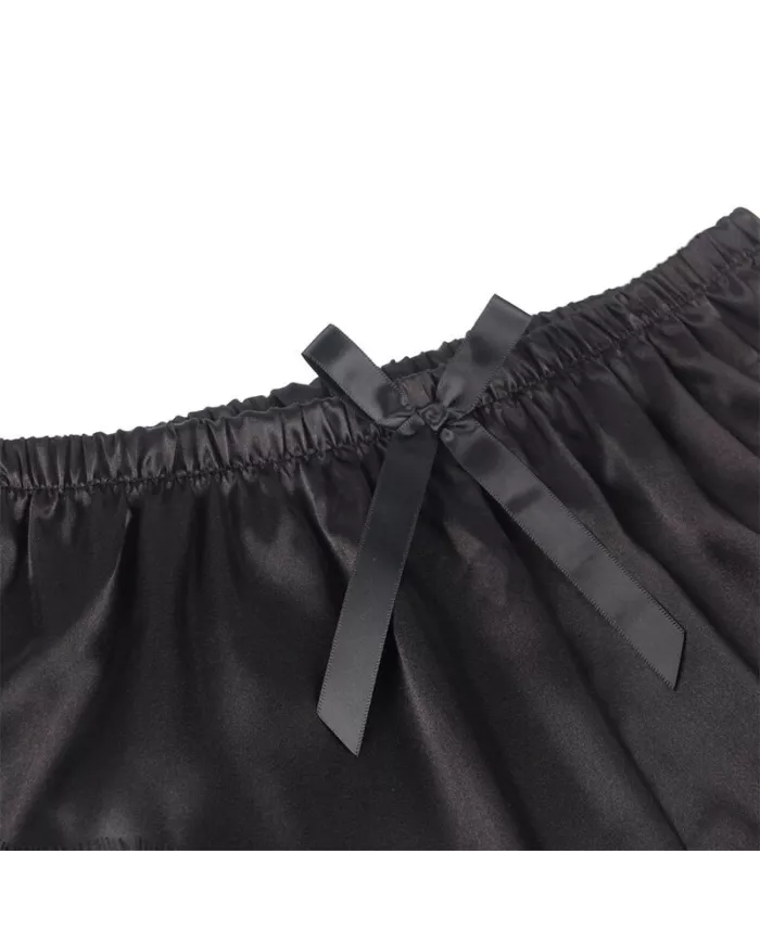 SUBBLIME - 953942 CHEMISE DE NUIT DÉCONTRACTÉE EN SOIE + PANTALON EN DENTELLE NOIR L/XL SUBBLIME - 953942 CHEMISE DE NUIT DÉCONTRACTÉE EN SOIE + PANTALON EN DENTELLE NOIR L/XL